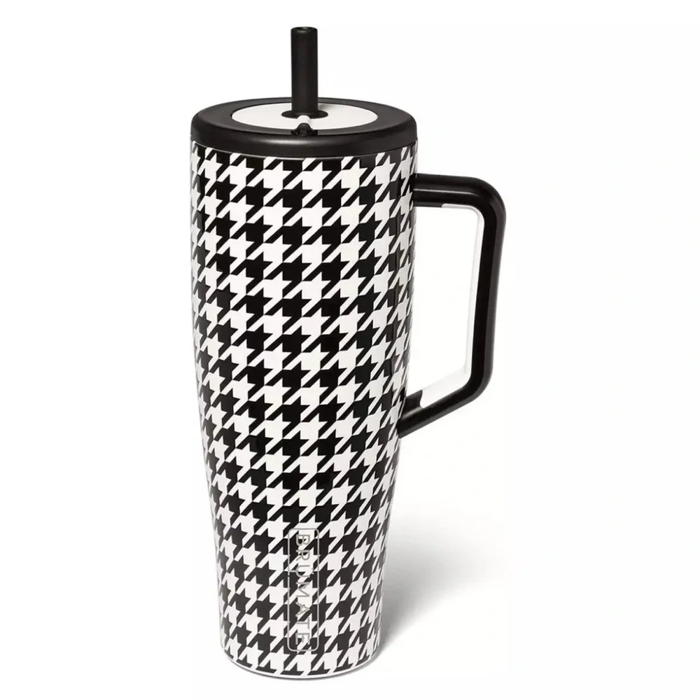 BruMate Era 40oz in Houndstooth with straw covers! New! Limited Edition!!